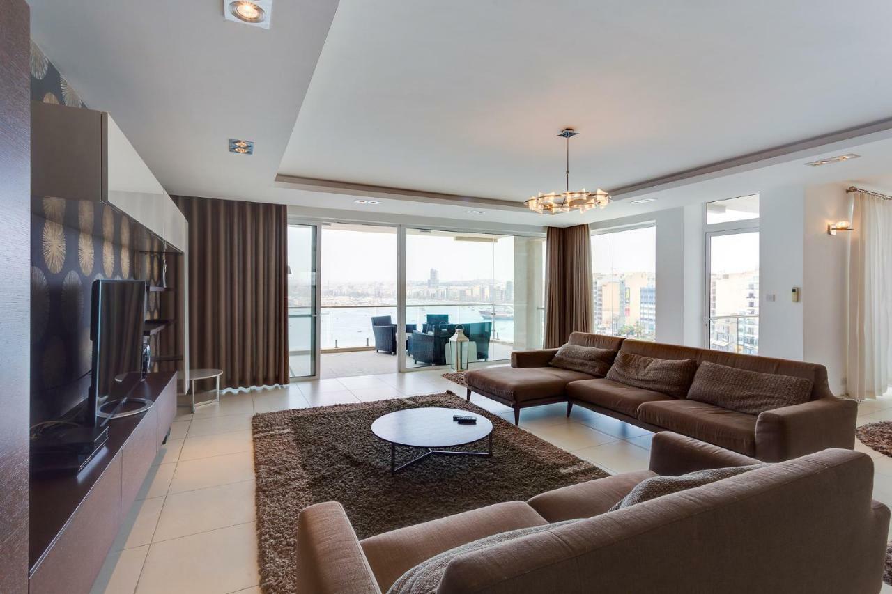 Contemporary, Luxury Apartment With Valletta And Harbour Views Sliema Extérieur photo